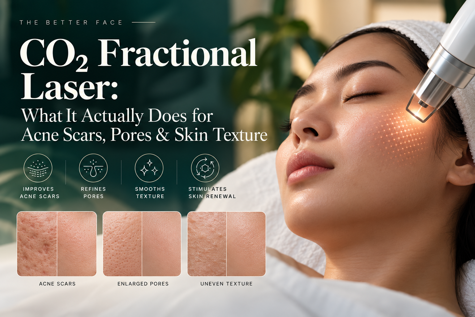 CO₂ Fractional Laser: What It Actually Does for Acne Scars, Pores & Skin Texture
